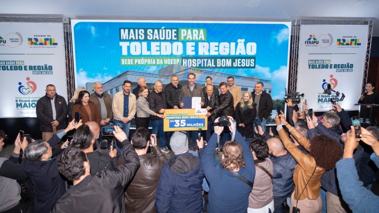 Itaipu firma parceria para a construção do novo Hospital Bom Jesus em Toledo (PR)