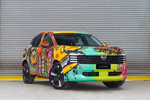 Kicks Art Car: quando a atitude e personalidade do SUV da Nissan encontra a ousadia e liberdade da arte urbana